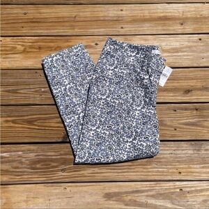 Ann Taylor Loft Floral Vine Riviera Cropped Marisa Fit Pants